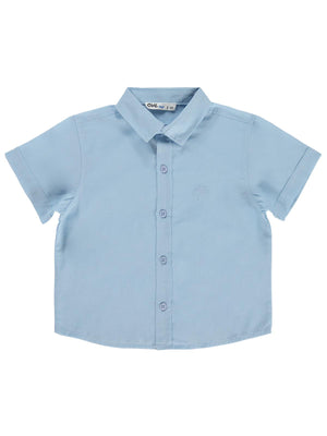 Civil Boys Basic Kısa Kol 2-5 Yaş Gömlek - Mavi