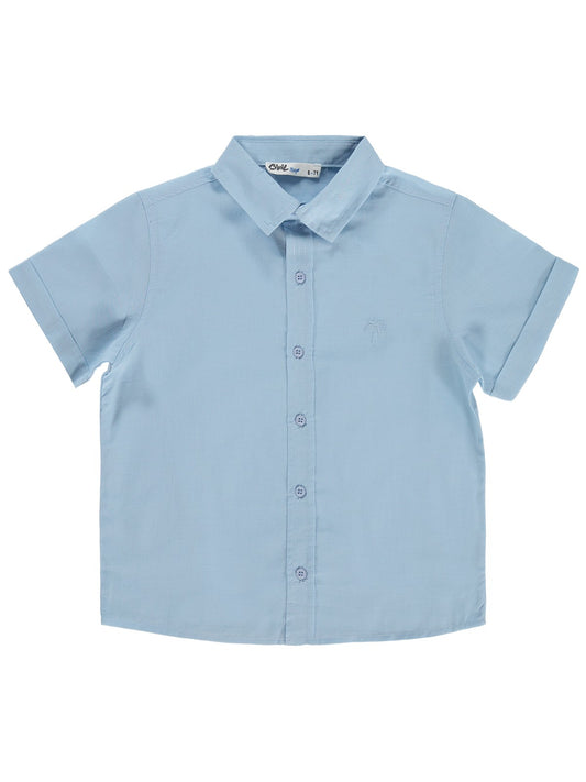 Civil Boys Basic Kısa Kol 10-13 Yaş Gömlek - Mavi