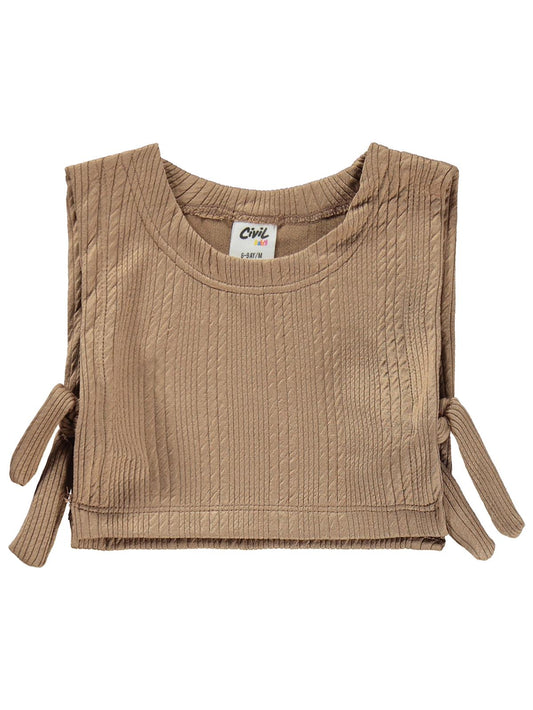 Civil Baby Bebe Yakalı 6-18 Ay Takım - Bej