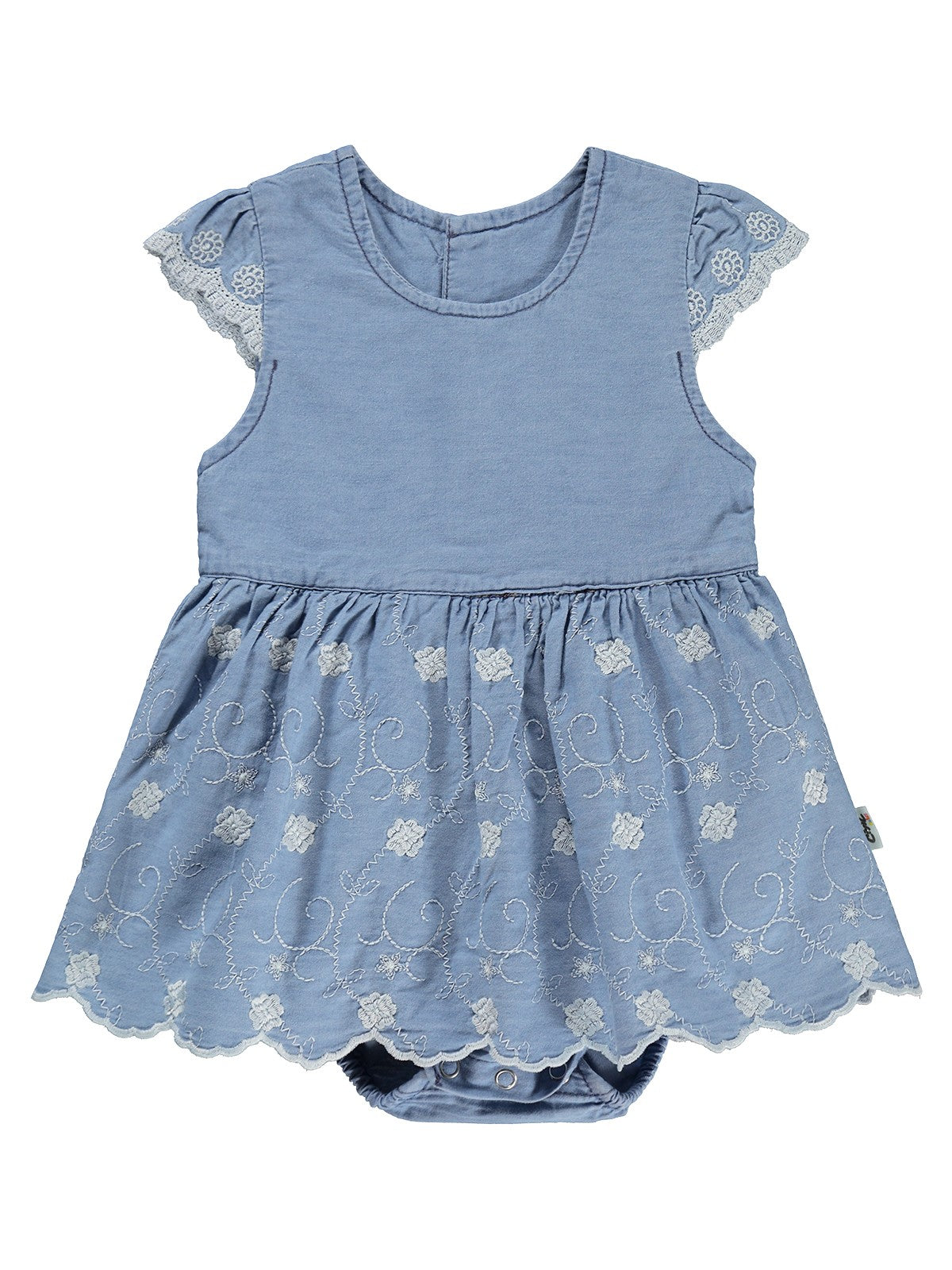 Civil Baby Fistolu Zıbınlı 6-18 Ay Elbise - Mavi