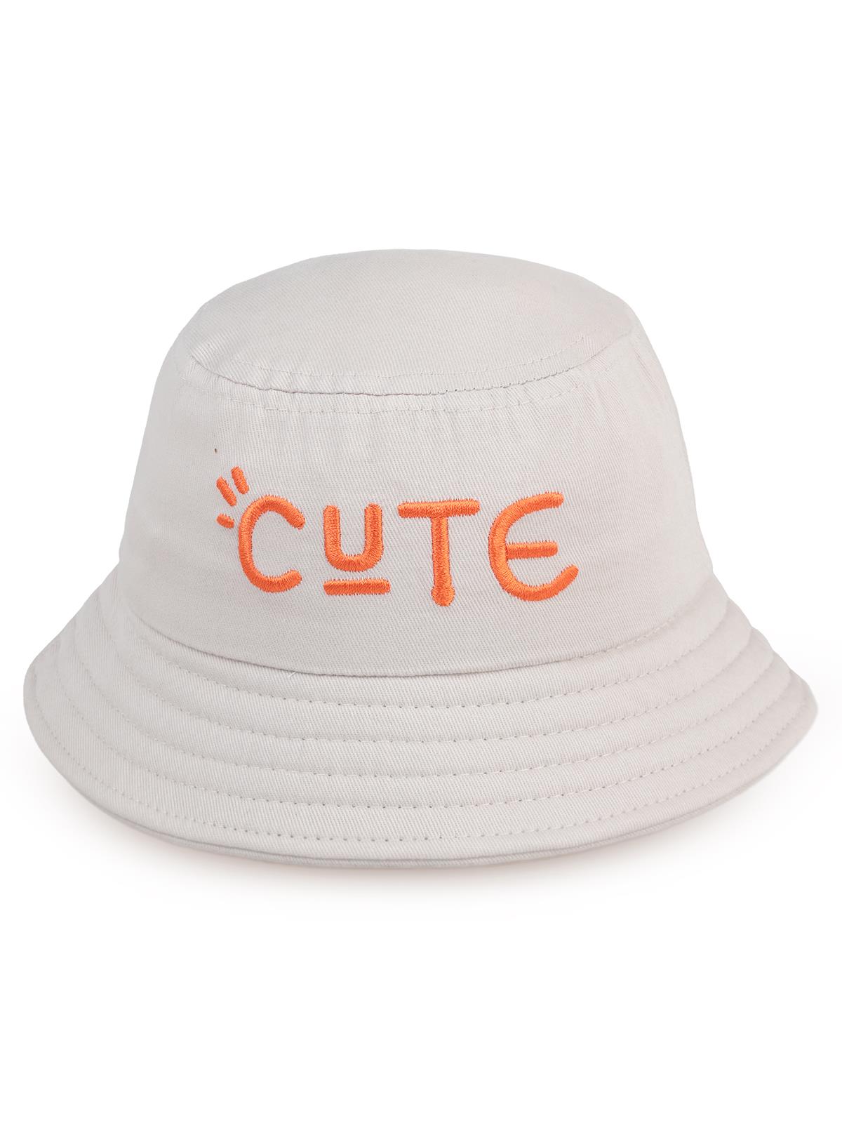 Civil Boys Cute Nakışlı 2-5 Yaş Çocuk Erkek Fötr Şapka - Bej