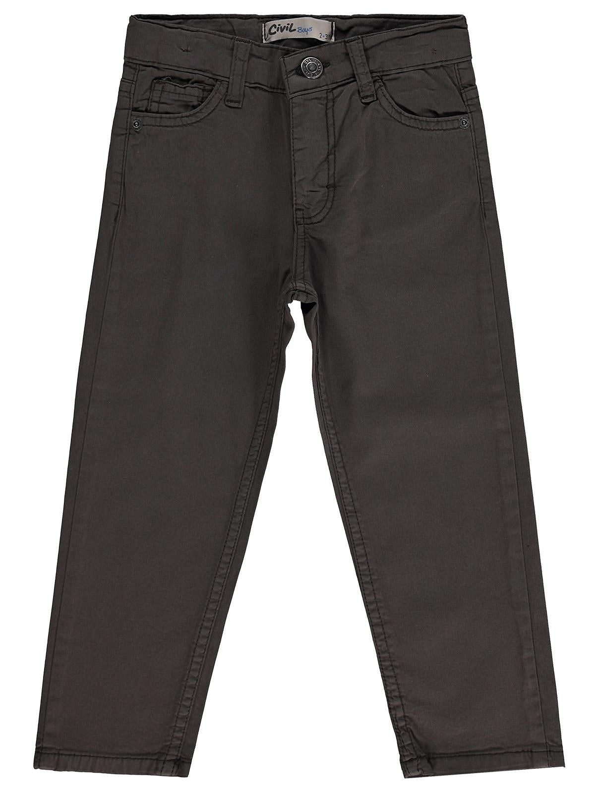 Civil Boys 5 Cep Basic 2-5 Yaş Pantolon - Kahverengi