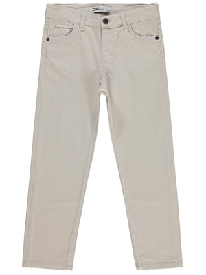Civil Boys Erkek Çocuk 5 Cep Basic 10-13 Yaş Pantolon - Koyu Taş Rengi