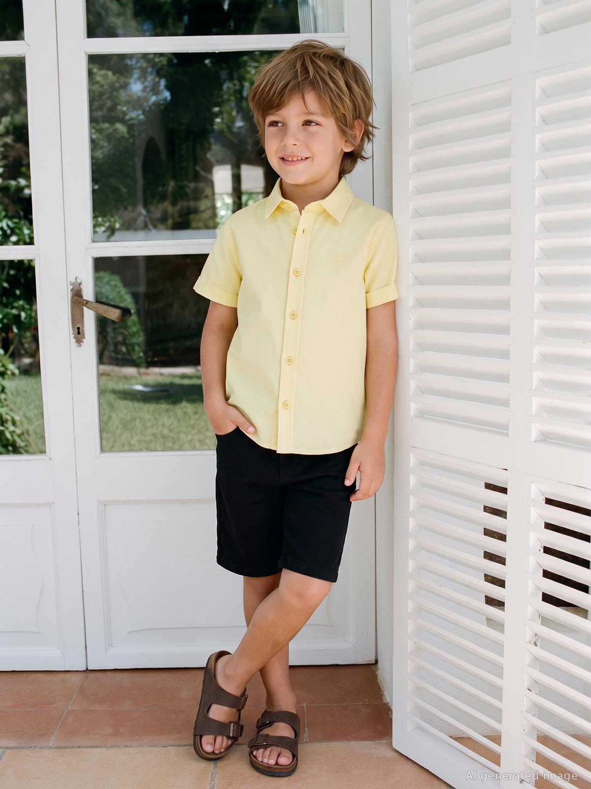 Civil Boys Basic Kısa Kol 2-5 Yaş Gömlek - Beyaz
