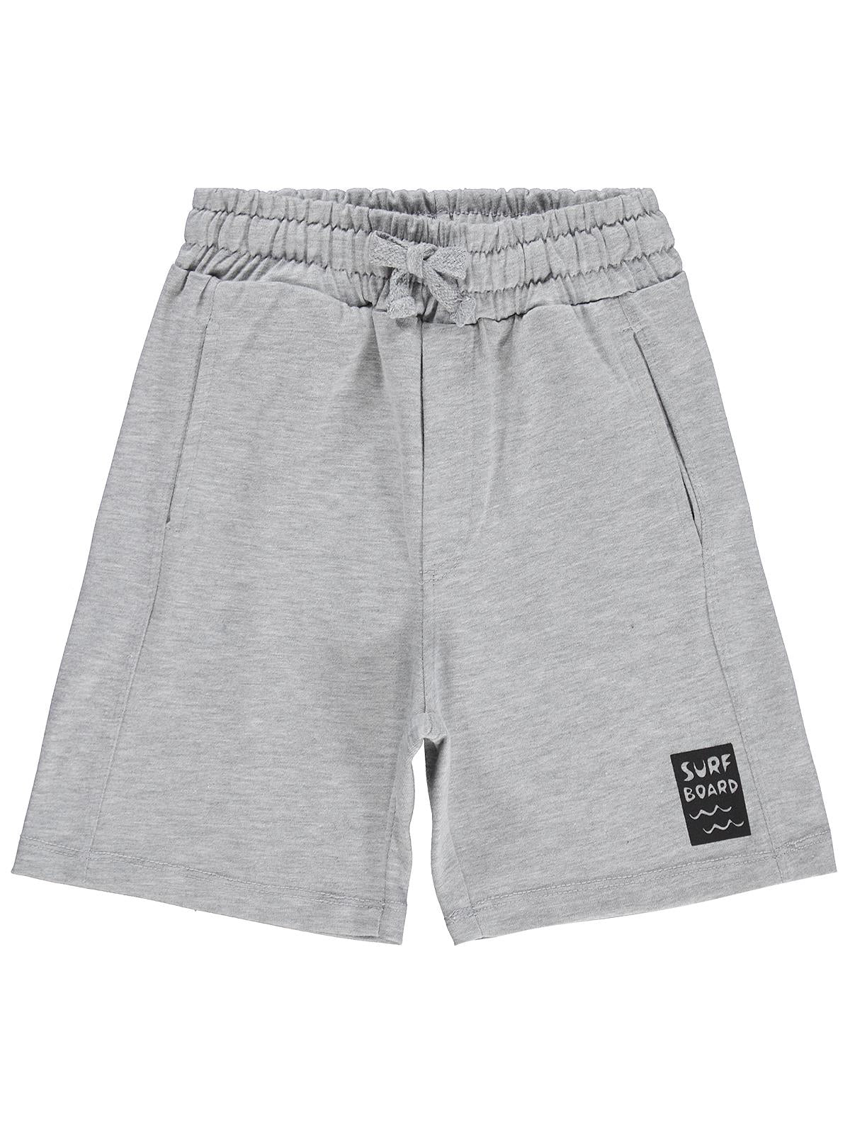 Civil Boys Basic Have Fun Baskılı 10-13 Yaş Şort - Gri