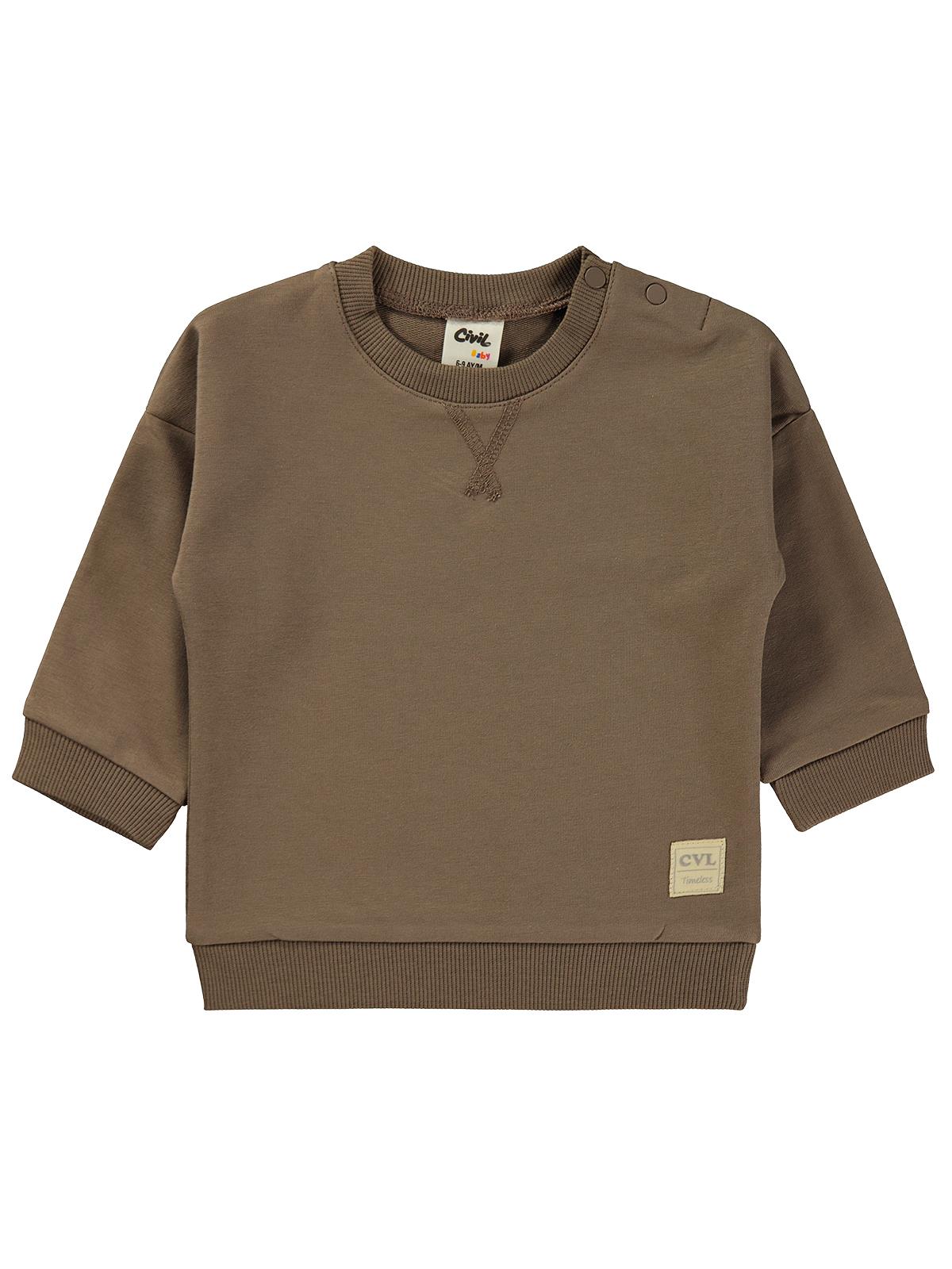 Civil Baby Civil Basic Timeless 6-18 Ay Sweatshirt - Kahverengi