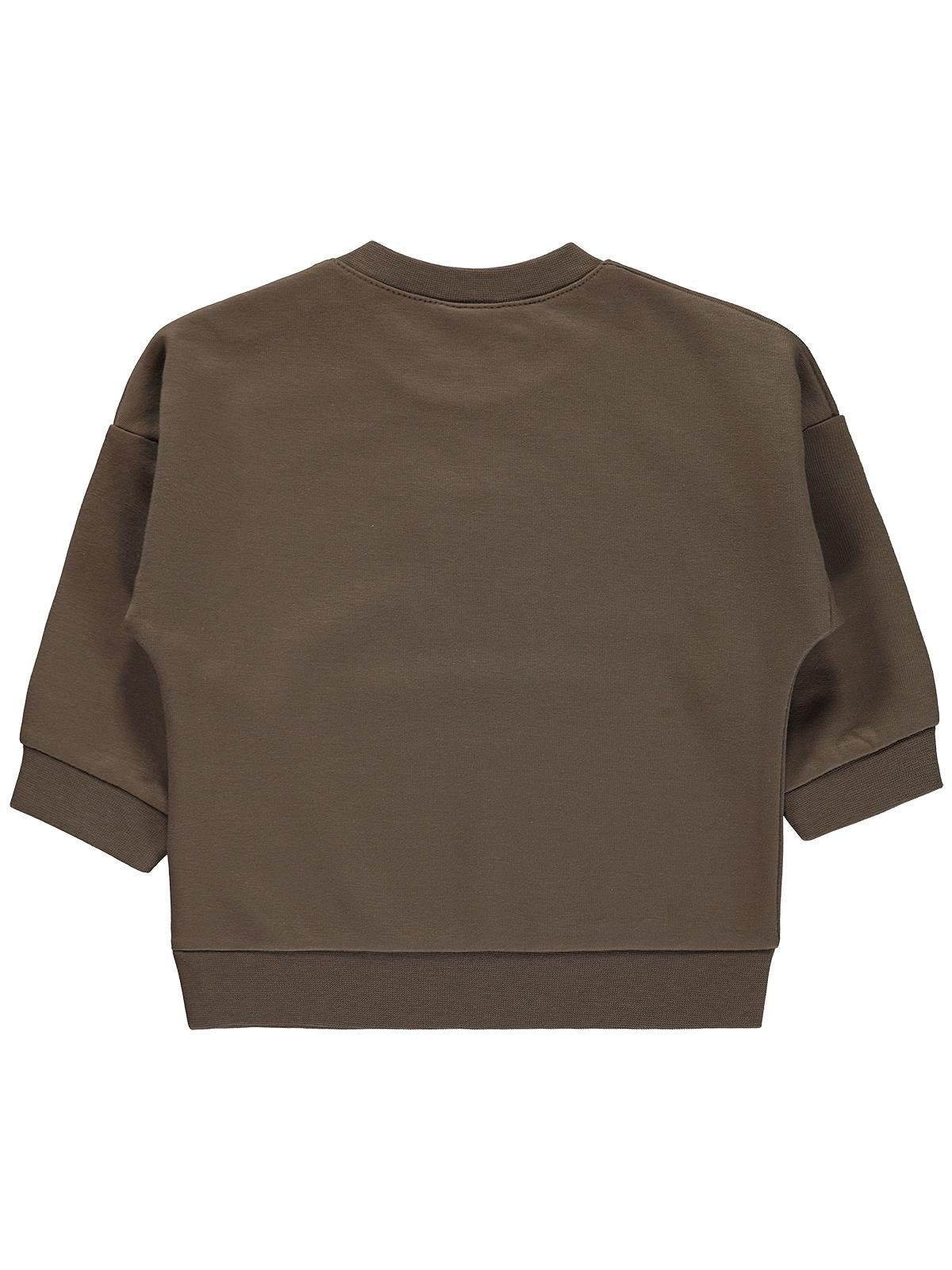 Civil Baby Teddy Baskılı 6-18 Ay Sweatshirt - Gri