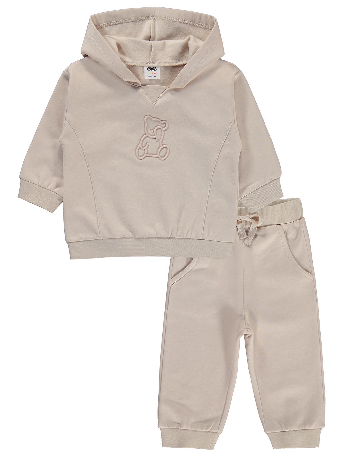 Civil Baby Teddy Baskılı 6-18 Ay Takım - Yeşil
