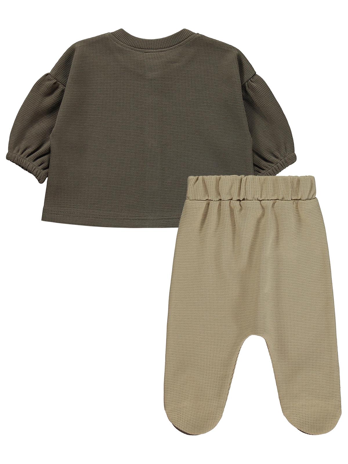 Civil Baby Güneş Baskılı 1-9 Ay Pijama Takımı - Kahverengi