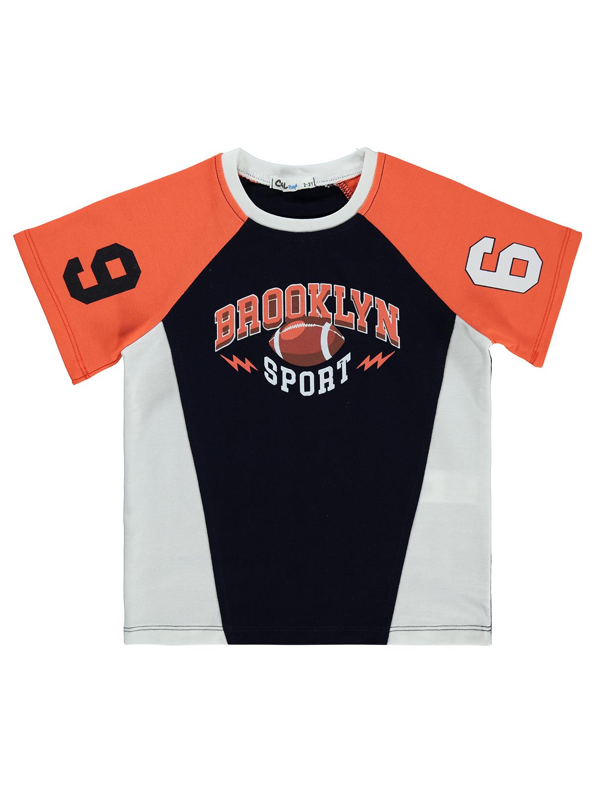 Civil Boys Brooklyn Baskılı 2-5 Yaş Tişört - Lacivert