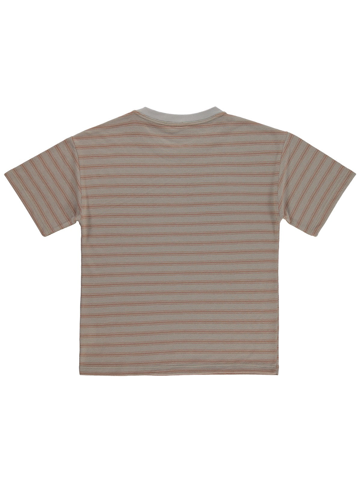 Civil Boys Jakar Çizgili 6-9 Yaş Tişört - Kahve