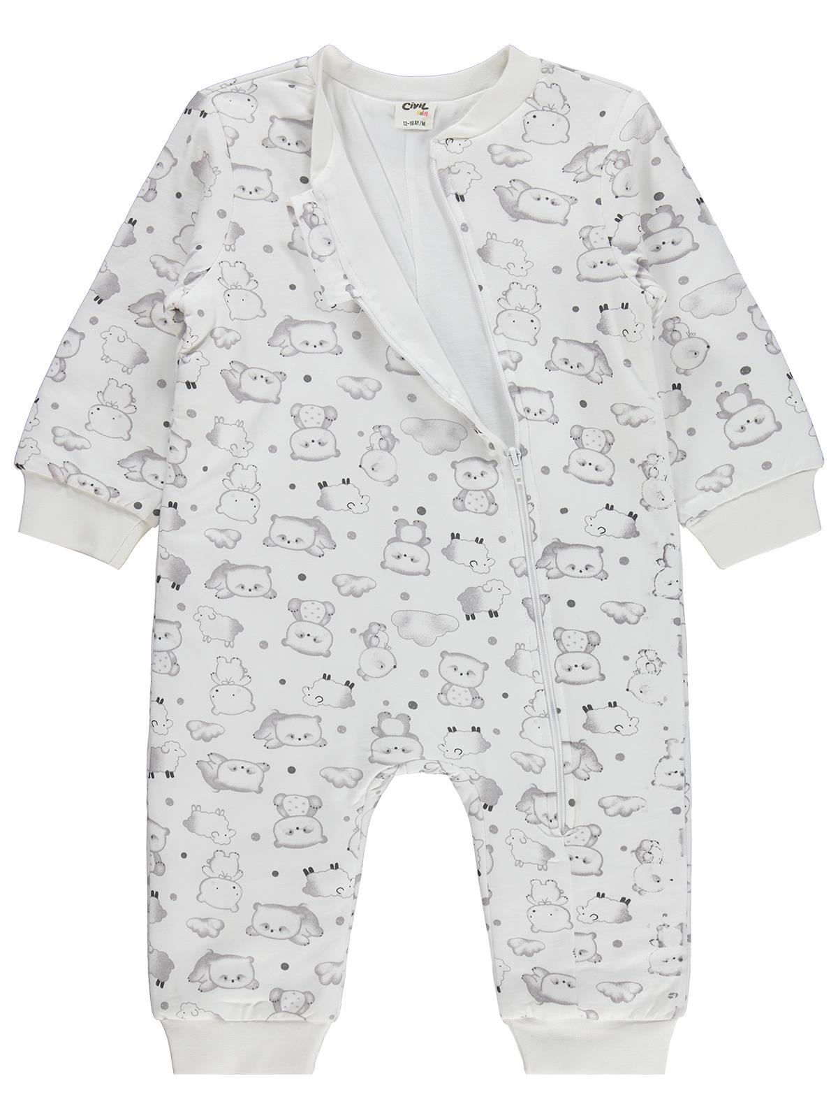 Civil Baby Ayıcık Baskılı 12-24 Ay Uyku Tulumu  - Bej