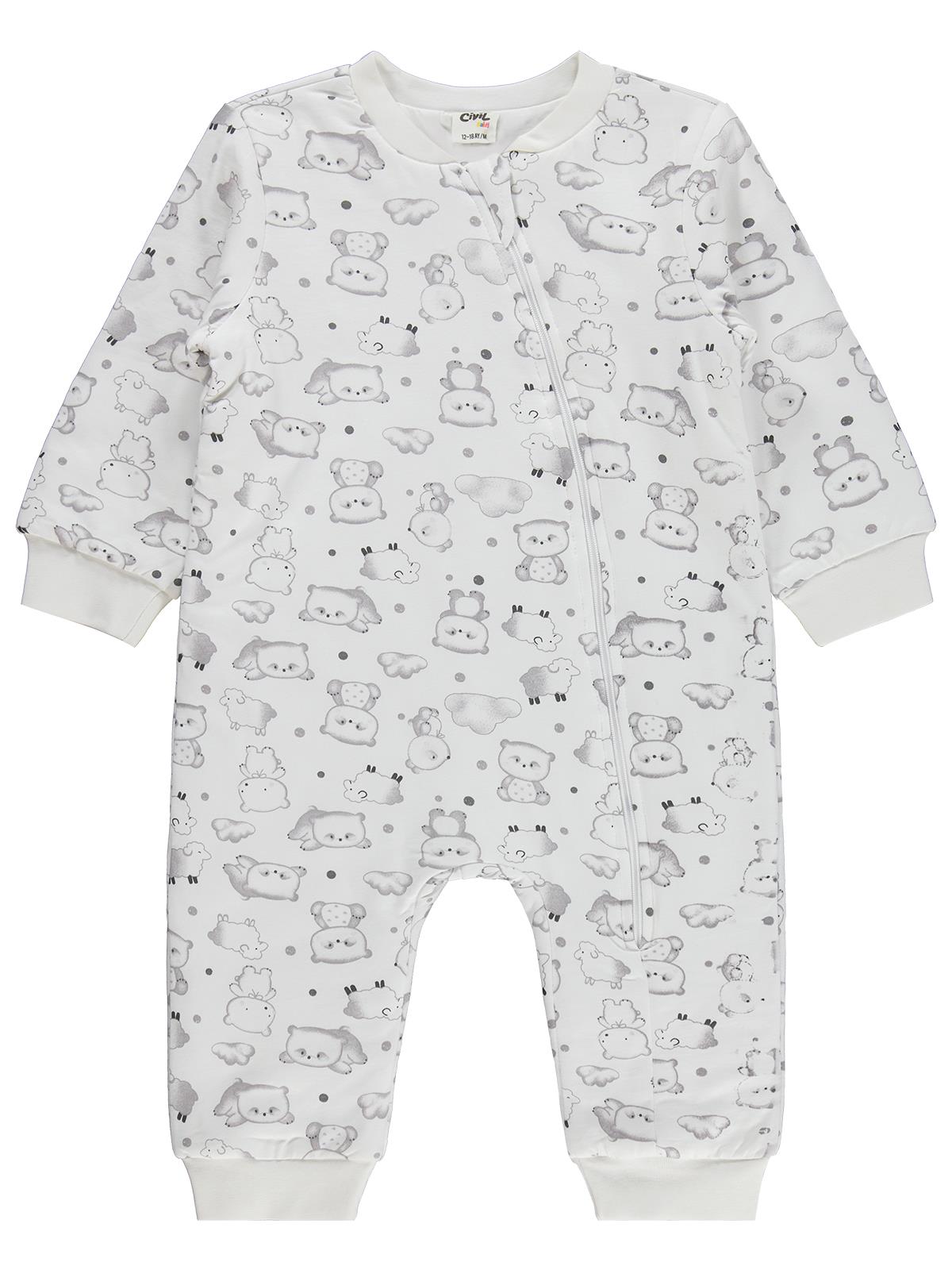 Civil Baby Ayıcık Baskılı 12-24 Ay Uyku Tulumu  - Bej