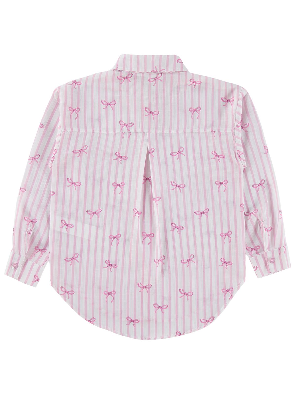 Civil Girls Fiyonk Baskılı 6-9 Yaş Gömlek - Pembe