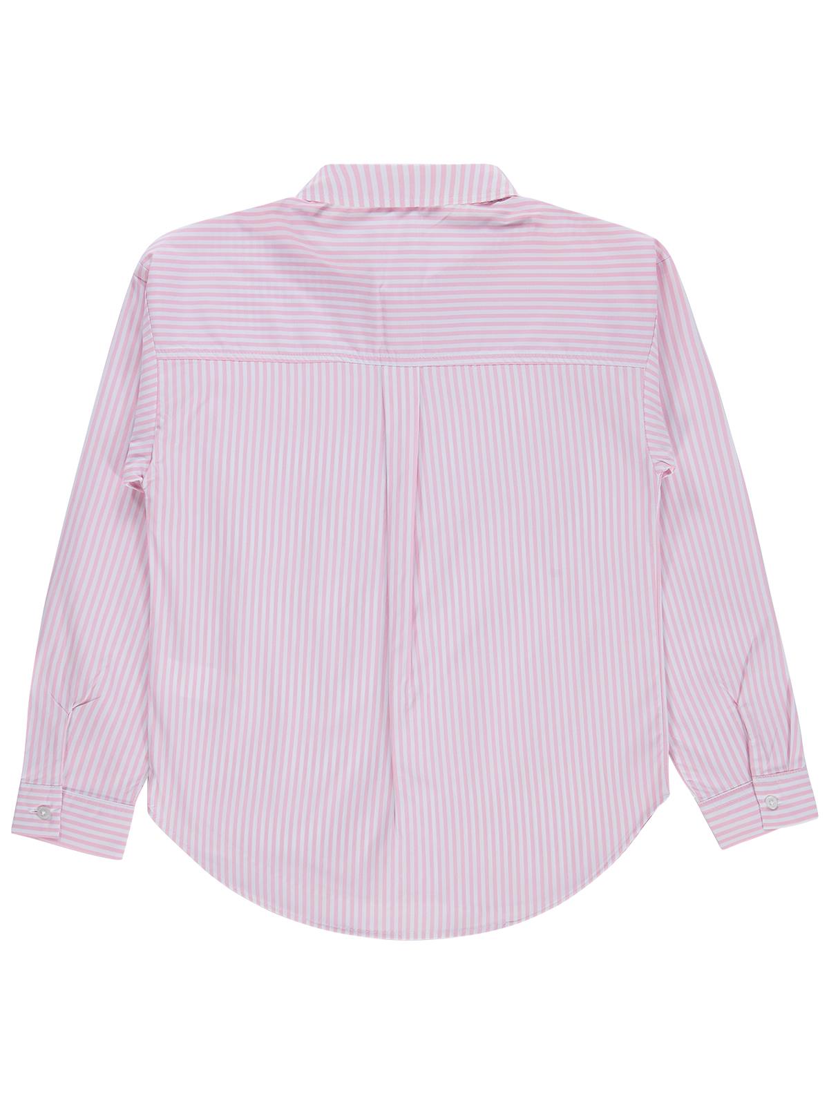 Civil Girls Çizgili 10-13 Yaş Gömlek - Pembe