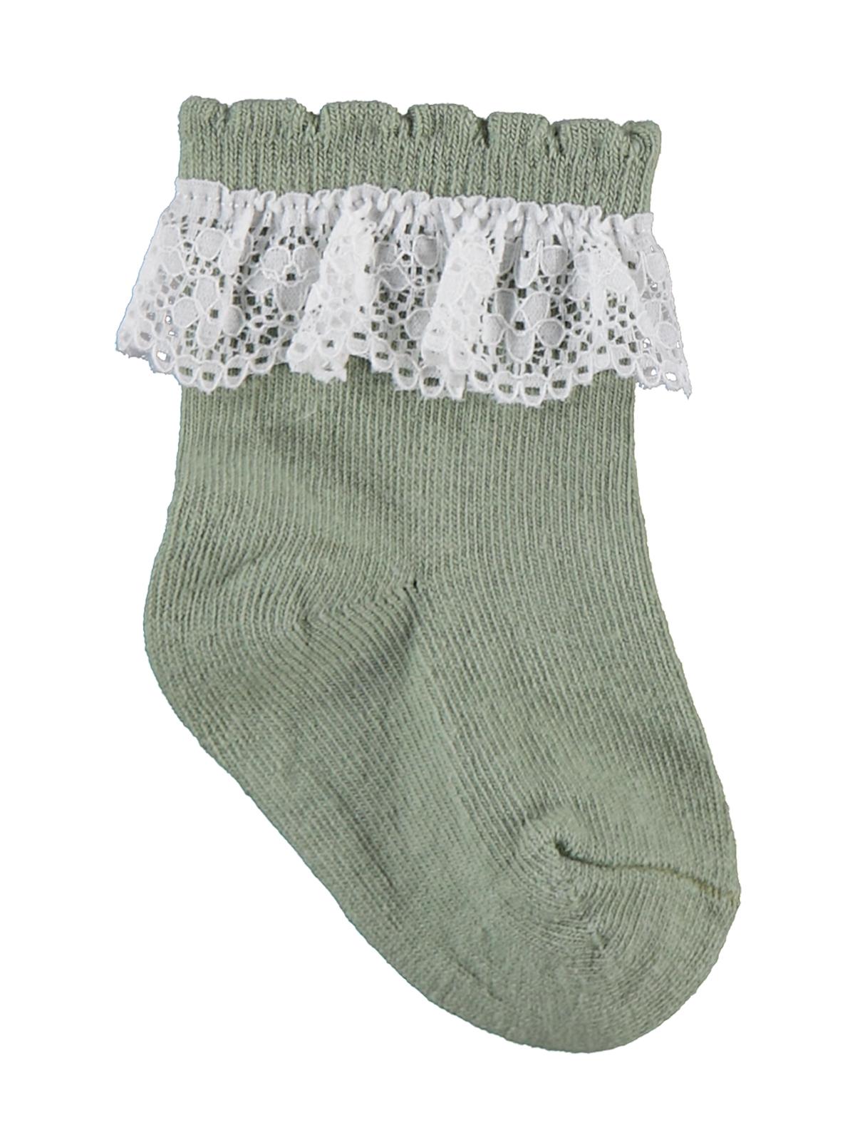 Civil Baby Dantel ve Fiyonk Aksesuarlı 3'lü 6-18 Ay Bebek Kız Çorap Set