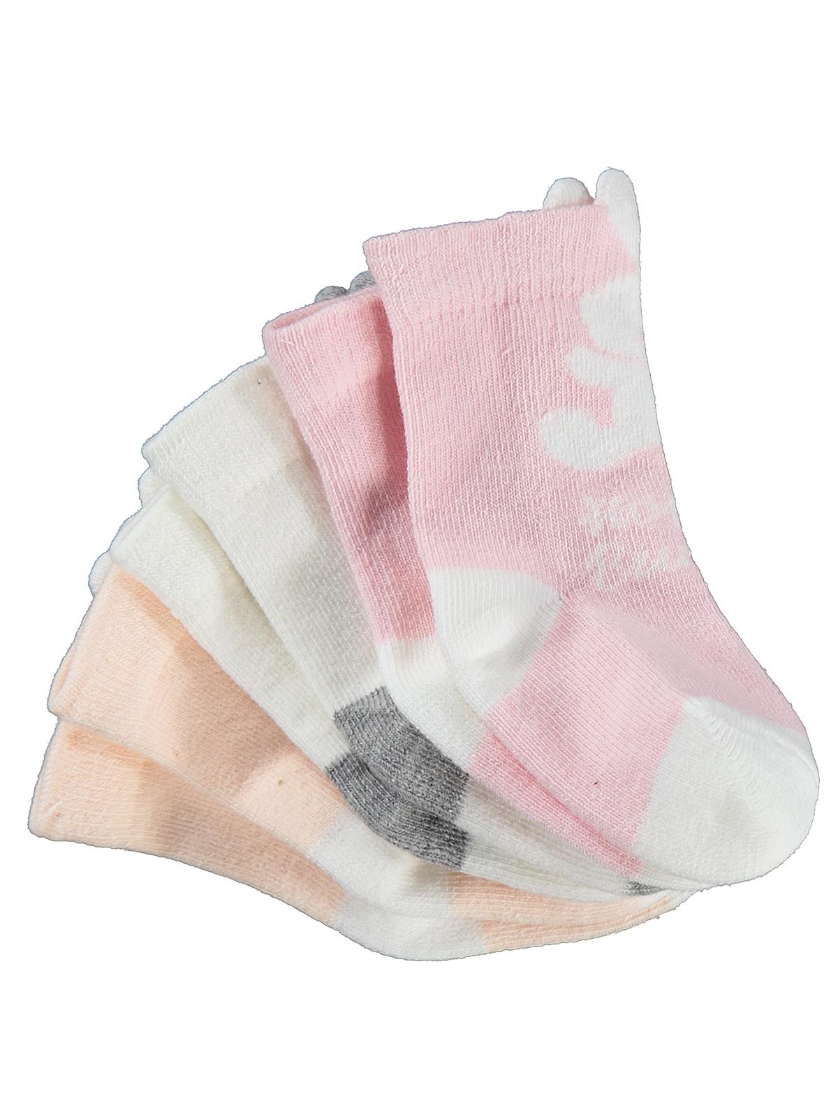 Civil Baby 3D Tavşan Kulaklı 3'lü 6-18 Ay Bebek Kız Çorap Set