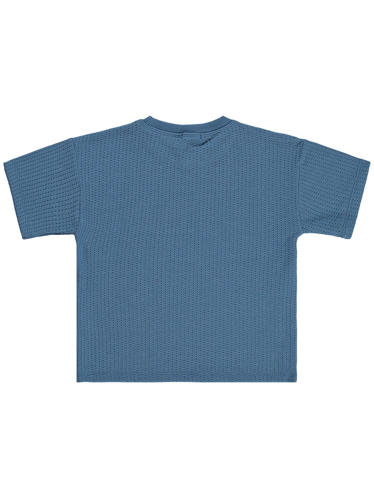 Civil Boys Çizgi Dokulu 6-9 Yaş Tişört - Mavi