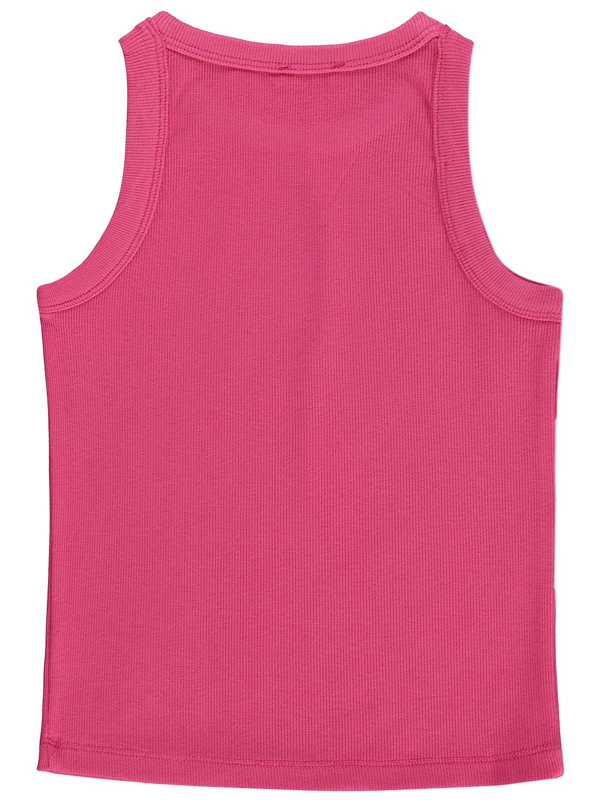Civil Girls Hibiskus Çiçek Baskılı Askılı 10-13 Yaş Tişört - Fusya