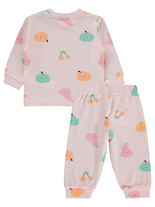 Civil Baby Meyve Empirme 6-18 Ay Pijama Takımı - Pembe