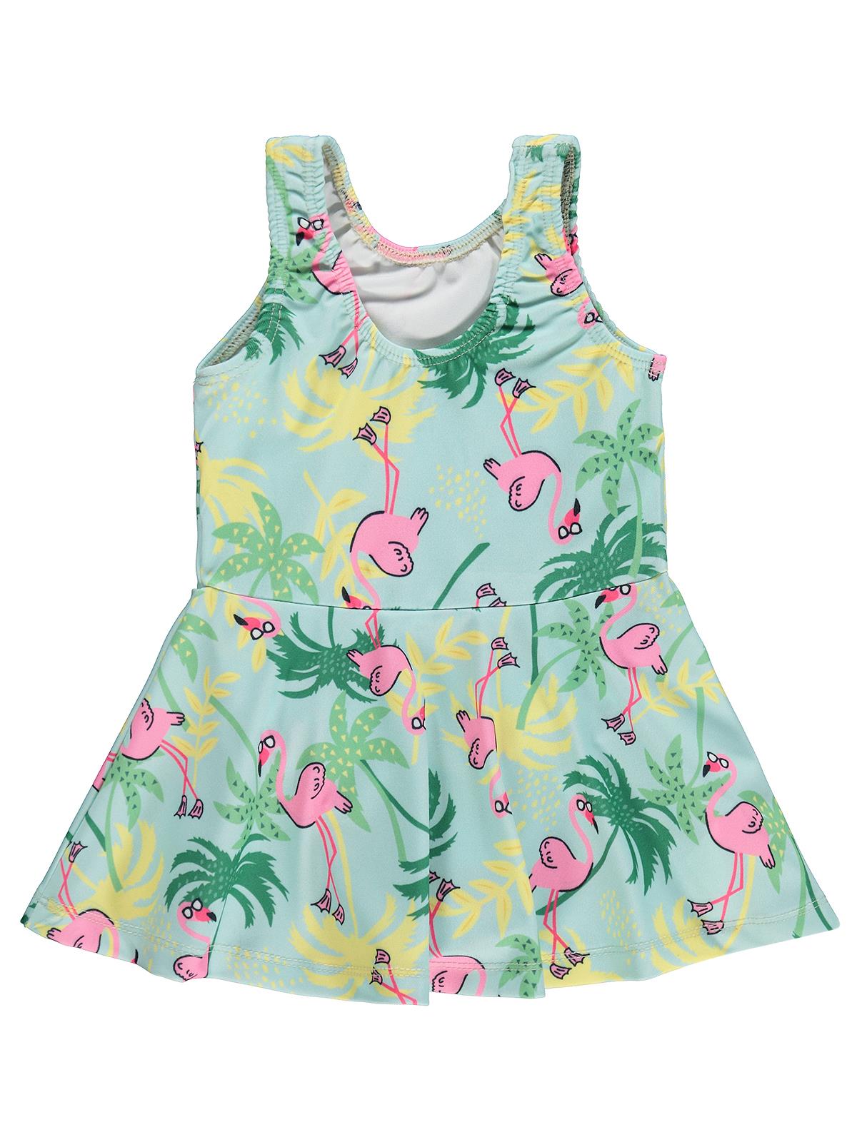 Civil Girls Flamingo Baskılı 2-12 Yaş Mayo - Yeşil