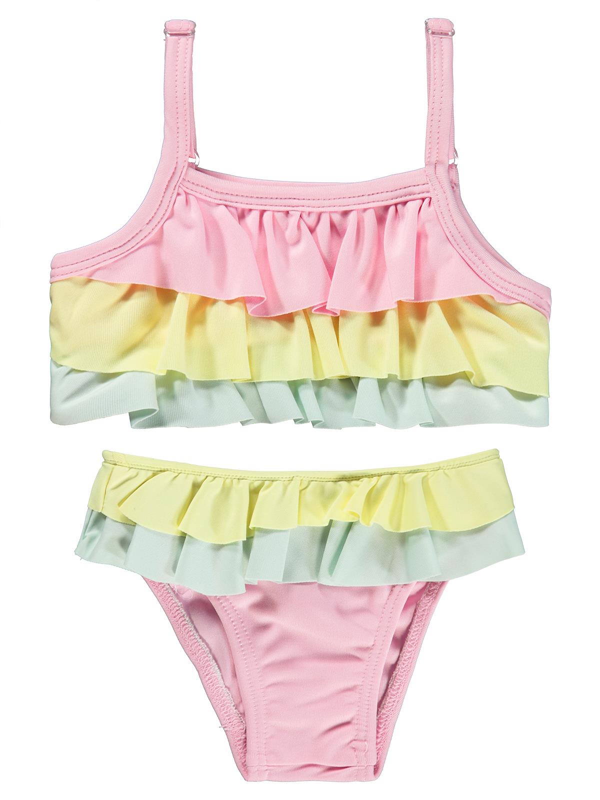 Civil Baby Kat Kat Fırfırlı 6-18 Ay Mayo - Pembe
