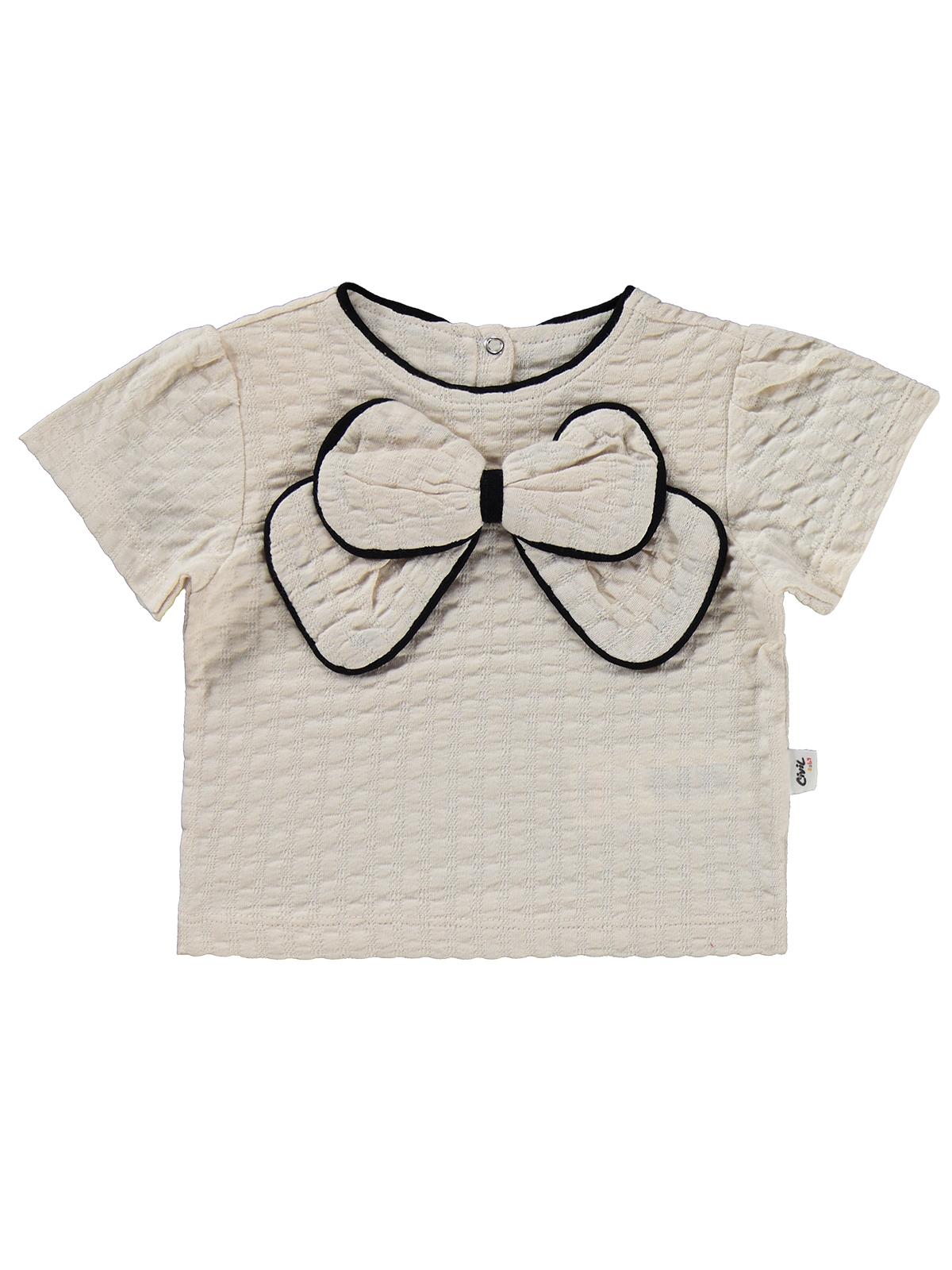 Civil Baby Büyük Fiyonklu 6-18 Ay Takım - Bej