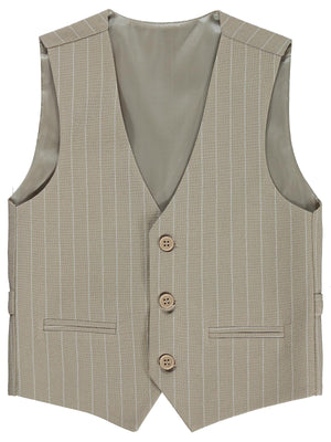 Pierre Cardin Çizgili 6-9 Yaş Yelek - Kahve