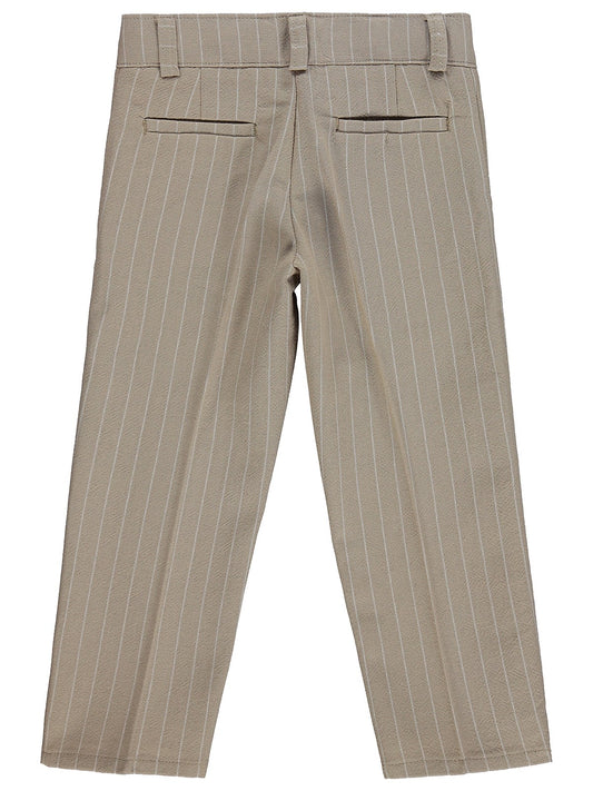 Pierre Cardin Çizgili 2-5 Yaş Pantolon - Kahve