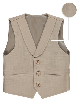 Pierre Cardin Keten Görünümlü 2-5 Yaş Yelek - Kahverengi