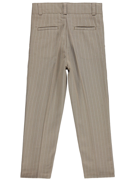 Pierre Cardin Çizgili 6-9 Yaş Pantolon - Kahve