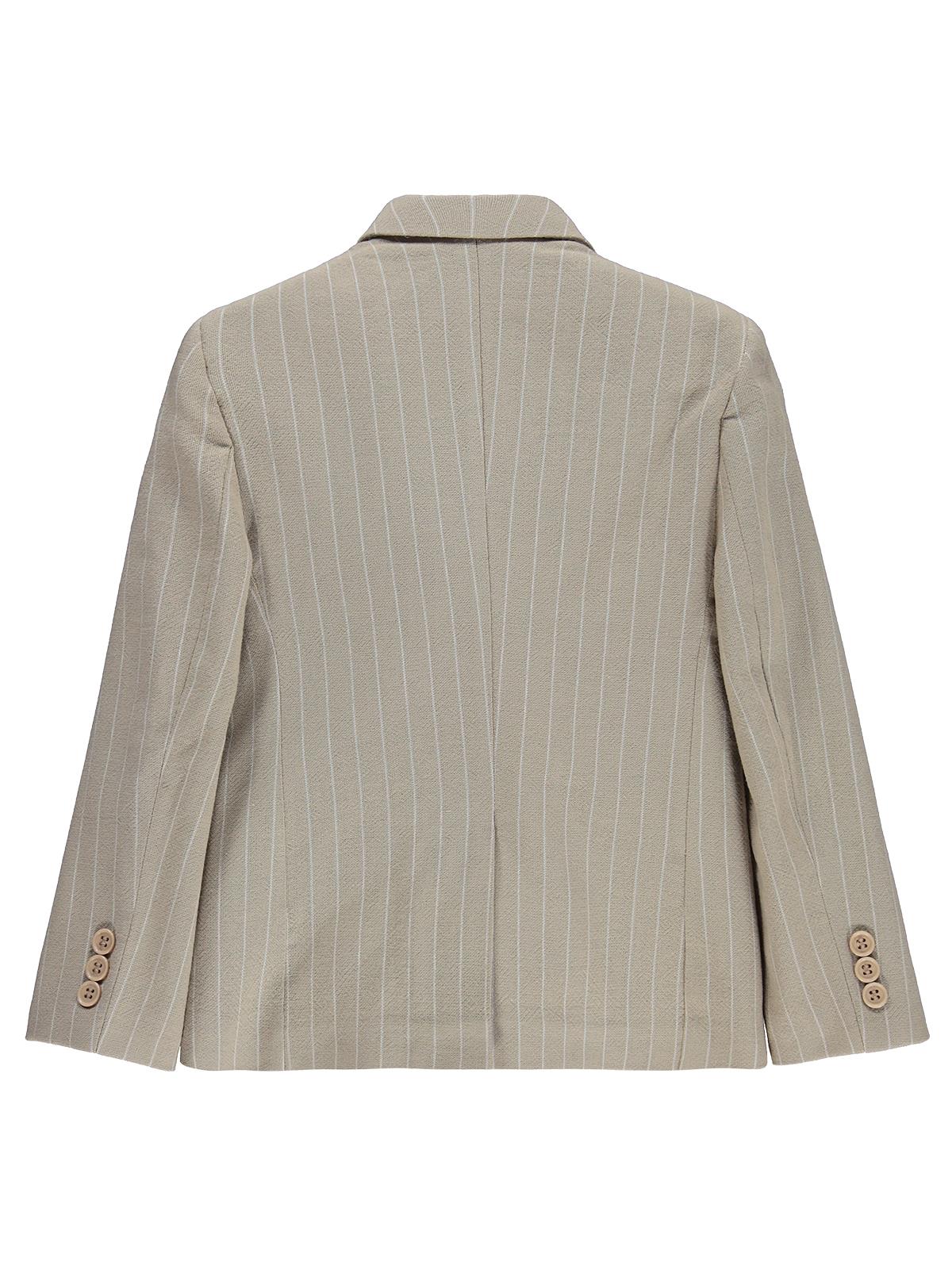 Pierre Cardin Çizgili 6-9 Yaş Ceket - Kahve