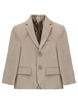 Pierre Cardin Keten Görünümlü 2-5 Yaş Ceket - Kahverengi