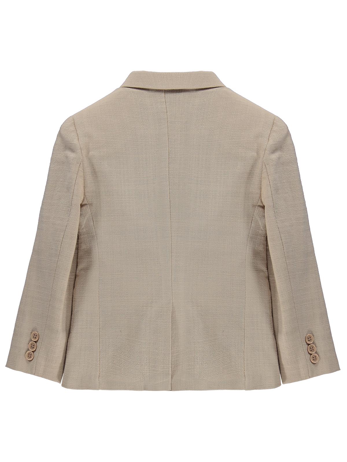 Pierre Cardin Keten Görünümlü 6-9 Yaş Ceket - Kahverengi