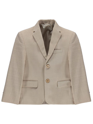 Pierre Cardin Keten Görünümlü 10-12 Yaş Ceket - Kahverengi