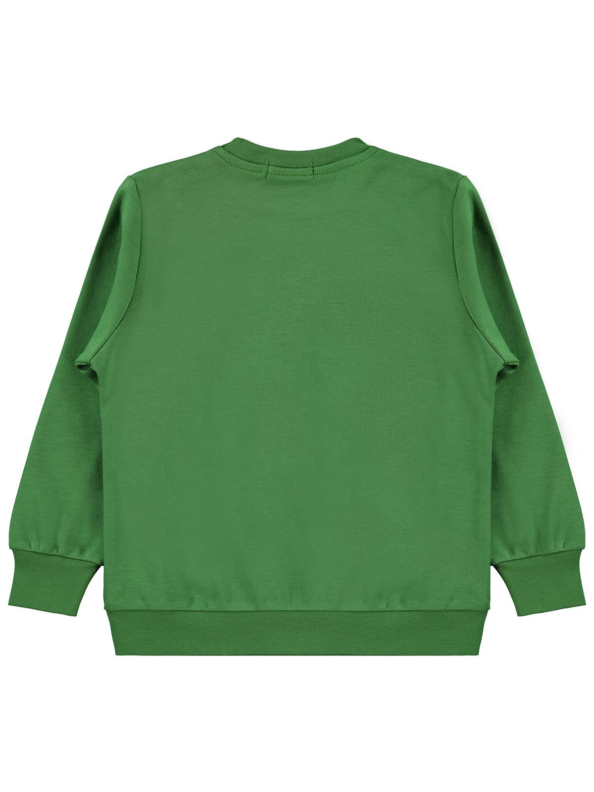Civil Boys Kaykay Canavar Baskılı 2-5 Yaş Sweatshirt  - Yeşil