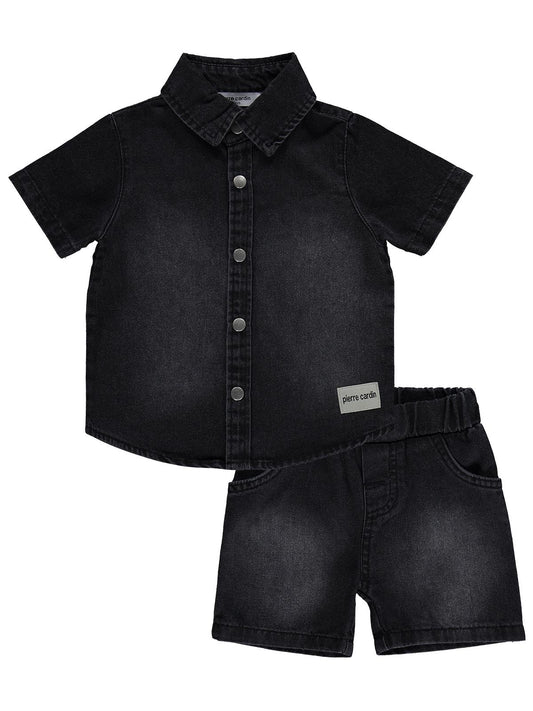Pierre Cardin 6-18 Ay Bebek Takım - Siyah