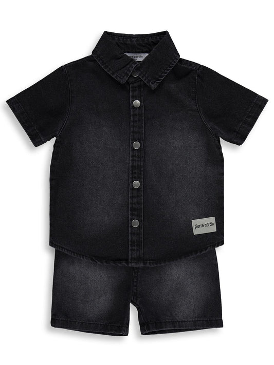 Pierre Cardin 6-18 Ay Bebek Takım - Siyah
