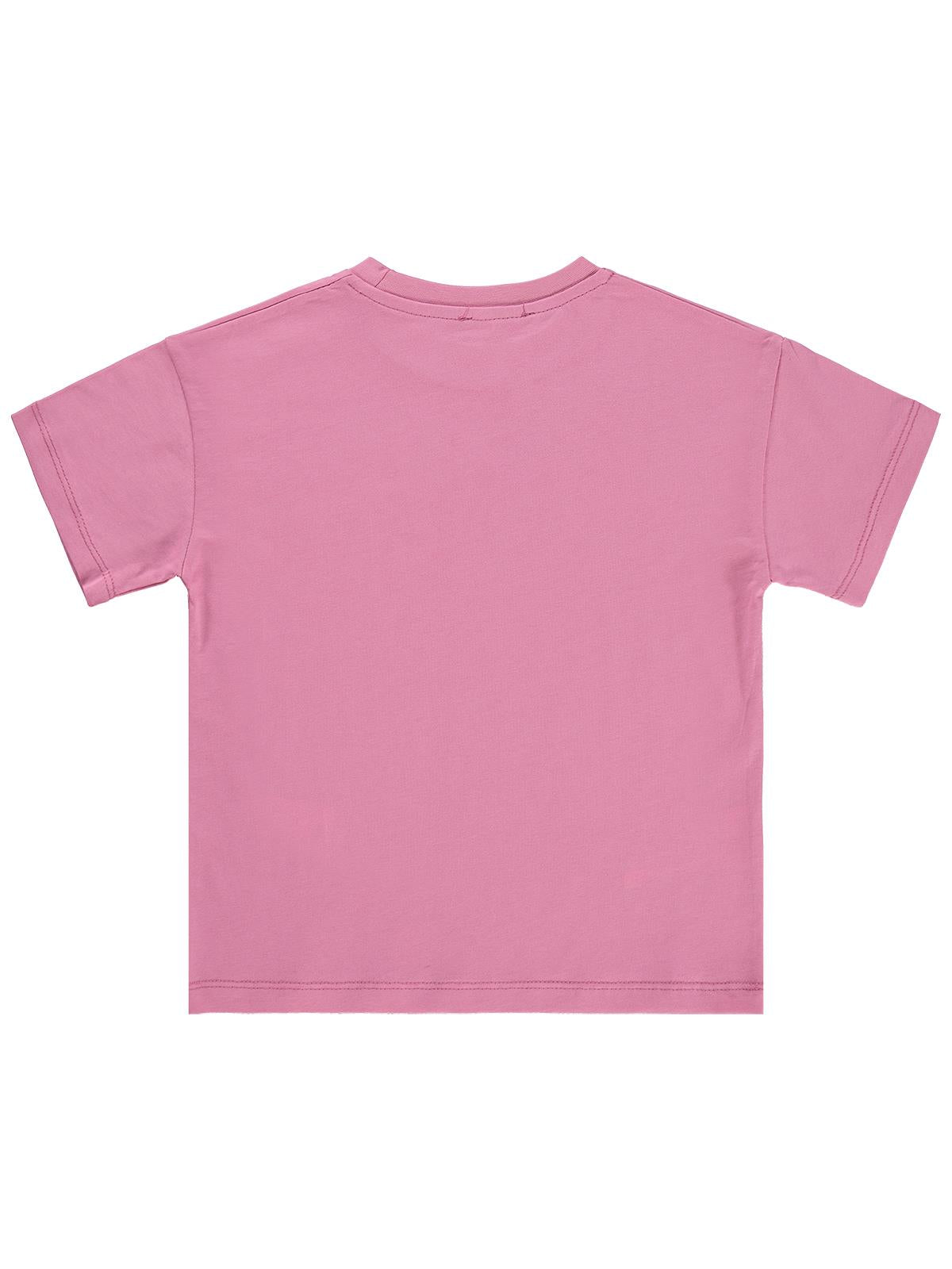 Civil Girls Paris Baskılı 6-9 Yaş Tişört - Pembe