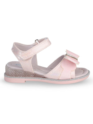 Civil Girls Fiyonk Aksesuarlı 31-36 Numara Sandalet - Pudra