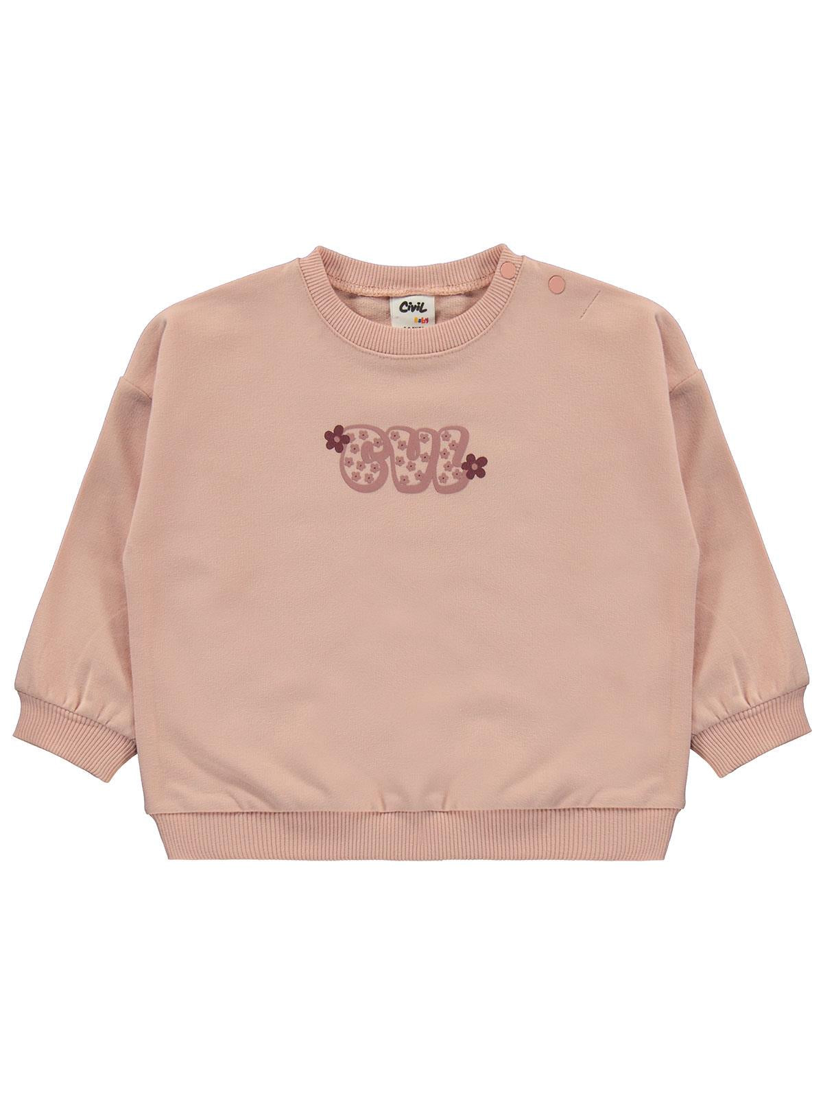 Civil Baby CVL Baskılı Basic 6-18 Ay Takım - Kahve