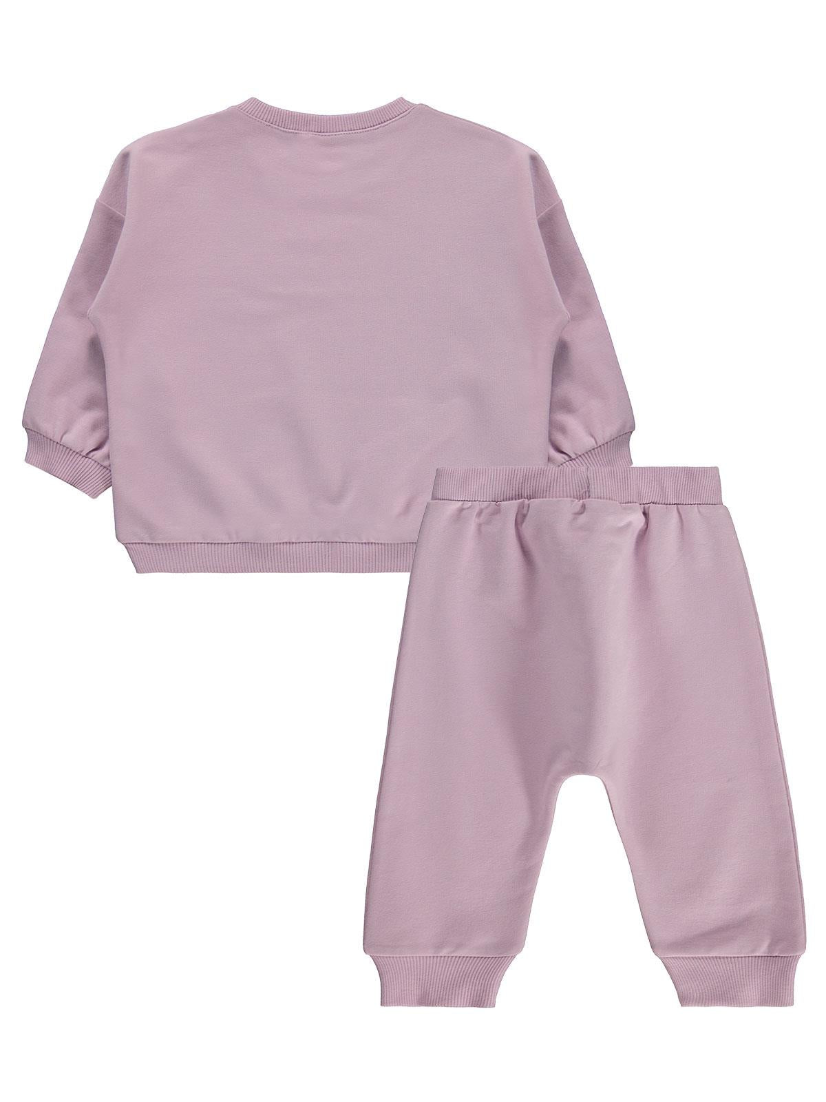 Civil Baby CVL Baskılı Basic 6-18 Ay Takım - Kahve