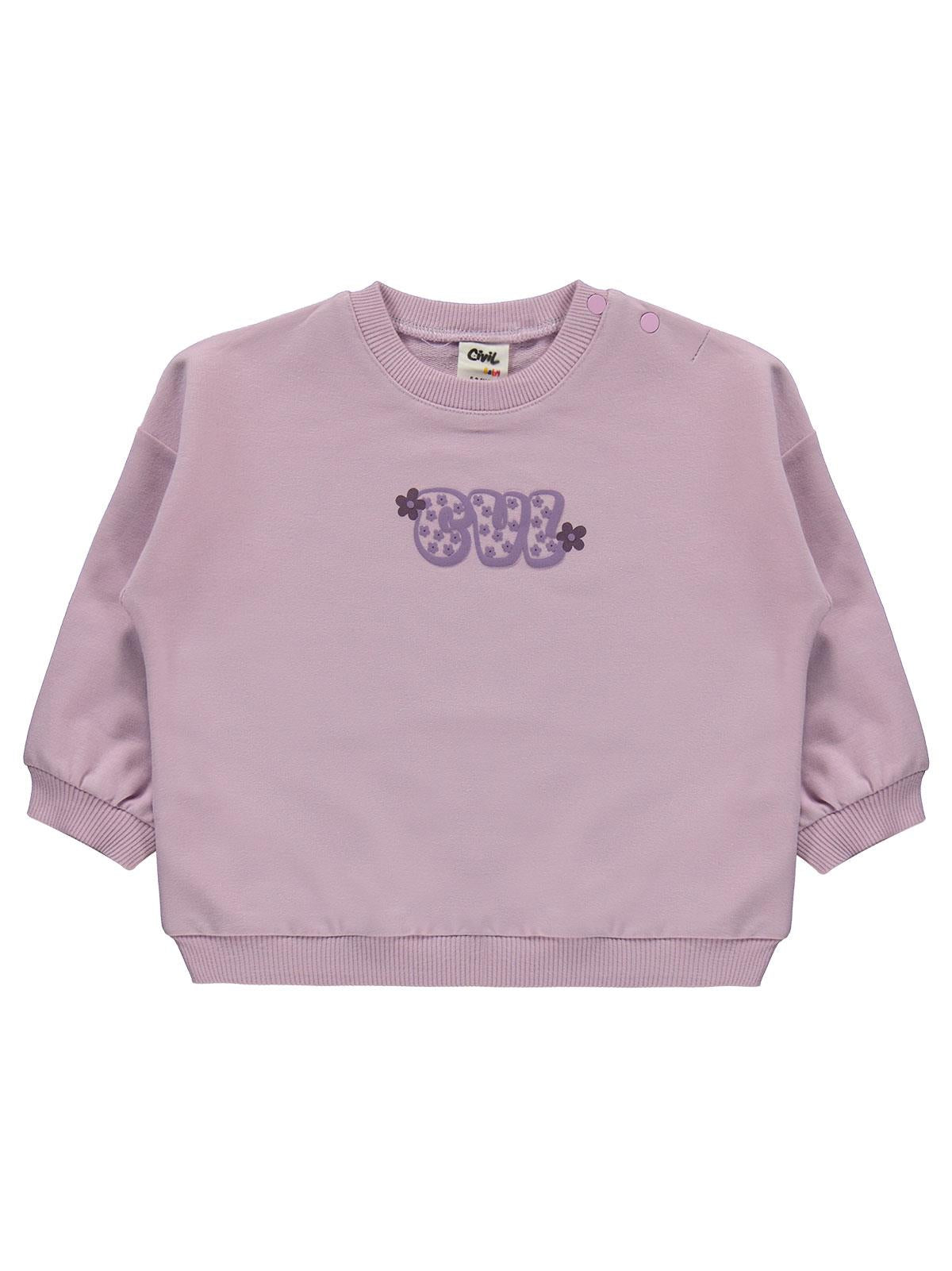 Civil Baby CVL Baskılı Basic 6-18 Ay Takım - Kahve