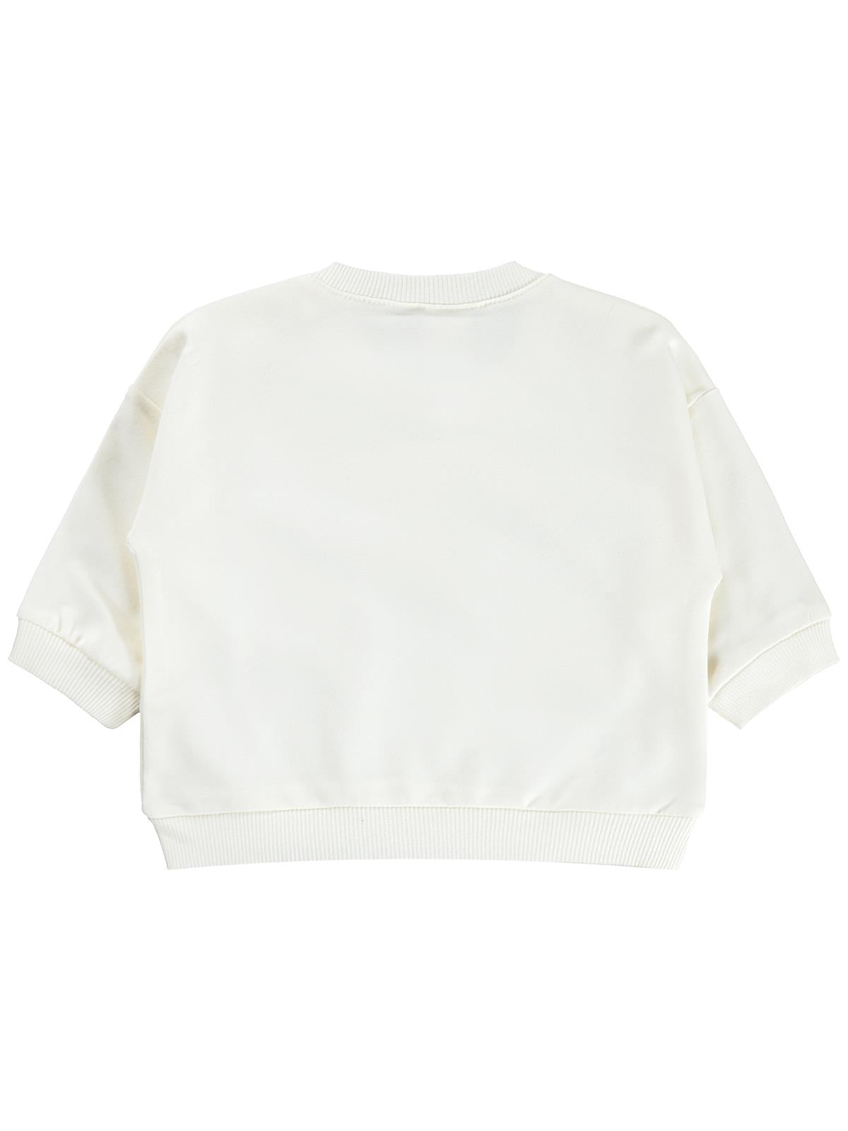 Civil Baby Çiçek Nakışlı Basic 6-18 Ay Sweatshirt - Lila