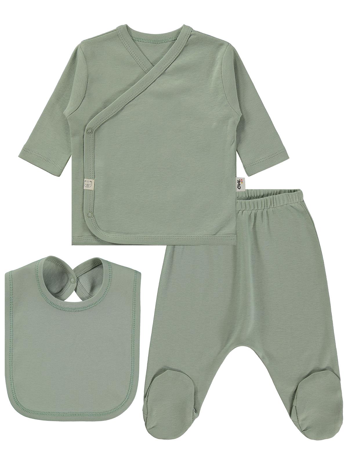 Civil Baby 3'Lü Basic  Zıbın Takımları - Gri