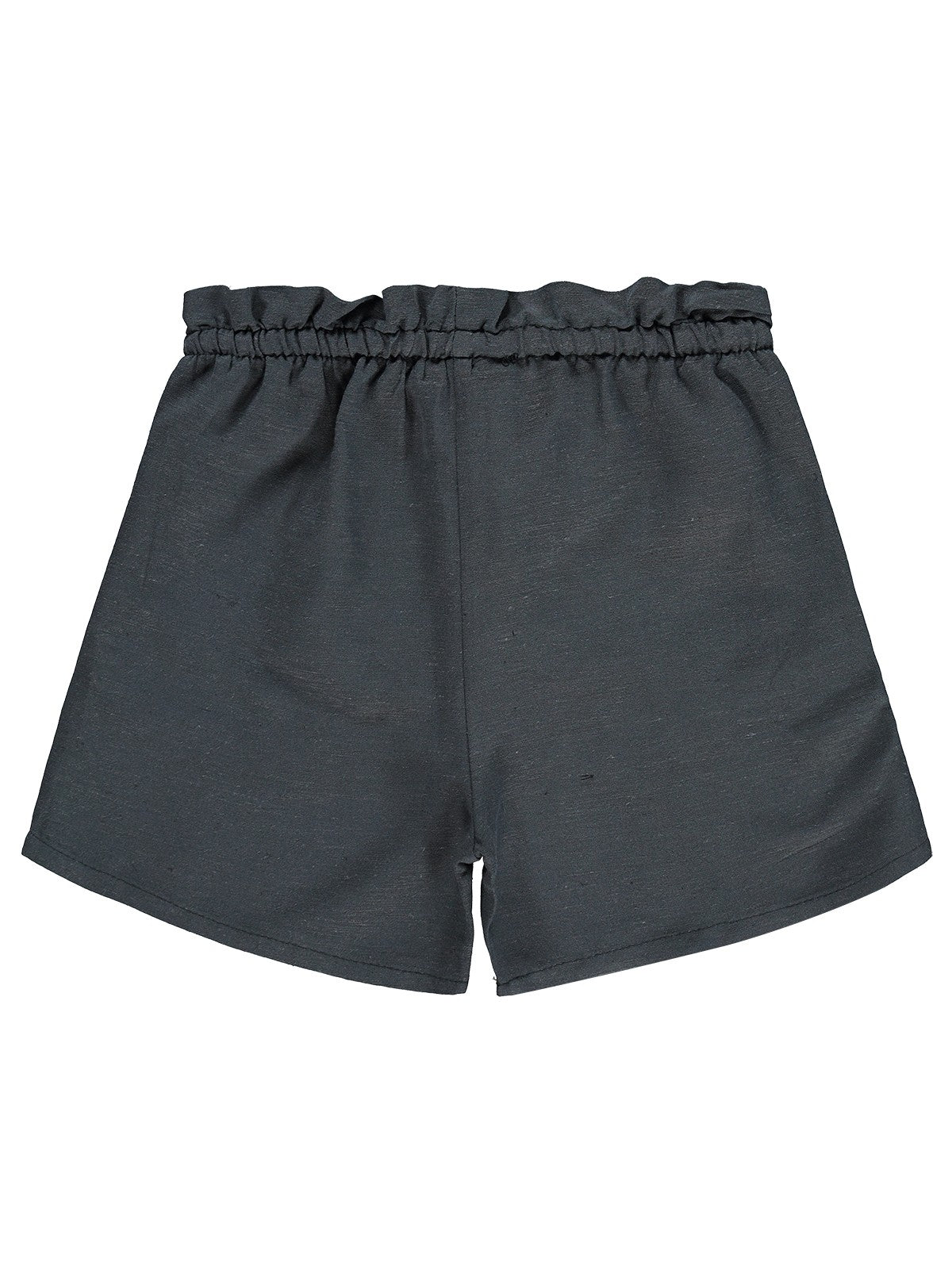 Civil Girls Beli Lastikli Cepli 6-9 Yaş Şort - Gri
