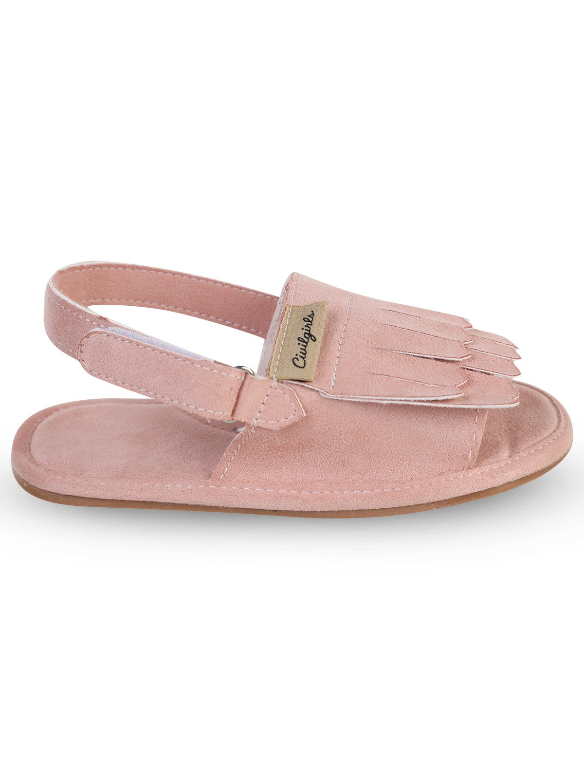 Civil Girls Püsküllü 26-31 Numara Sandalet - Pembe