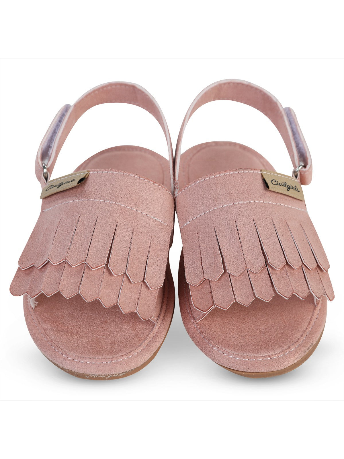 Civil Girls Püsküllü 26-31 Numara Sandalet - Pembe