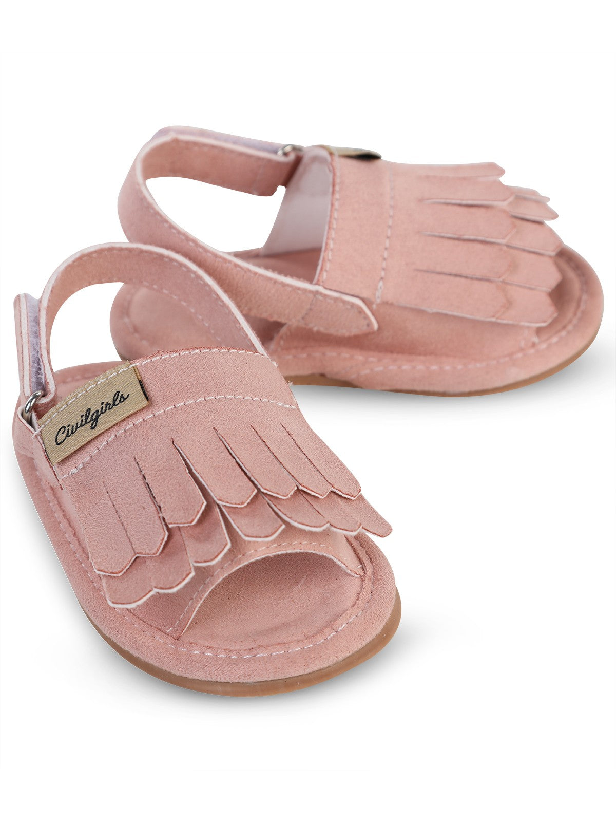 Civil Girls Püsküllü 20-25 Numara Sandalet - Pembe