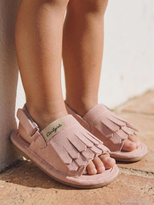 Civil Girls Püsküllü 20-25 Numara Sandalet - Pembe